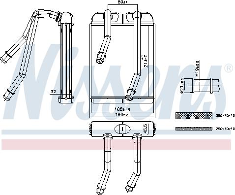 Nissens 707227 - Schimbator caldura, incalzire habitaclu parts5.com