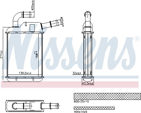 Nissens 707279 - Schimbator caldura, incalzire habitaclu parts5.com