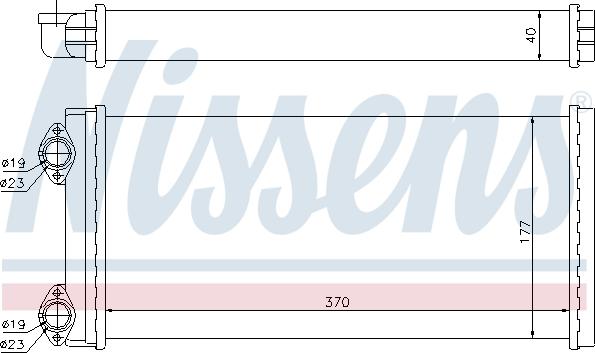 Nissens 71928 - Heat Exchanger, interior heating www.parts5.com