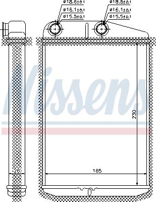 Nissens 73989 - Heat Exchanger, interior heating www.parts5.com