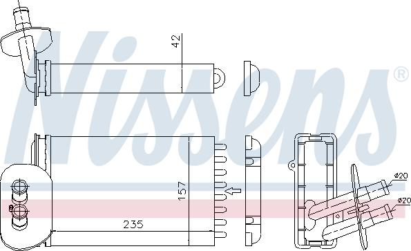 Nissens 73977 - Radiador de calefacción www.parts5.com