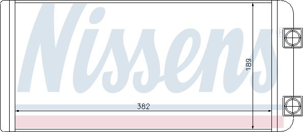 Nissens 73643 - Heat Exchanger, interior heating www.parts5.com