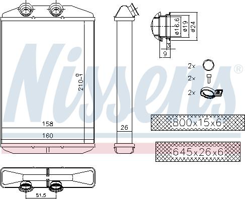 Nissens 73344 - Izmjenjivač topline, grijanje unutrašnjosti www.parts5.com