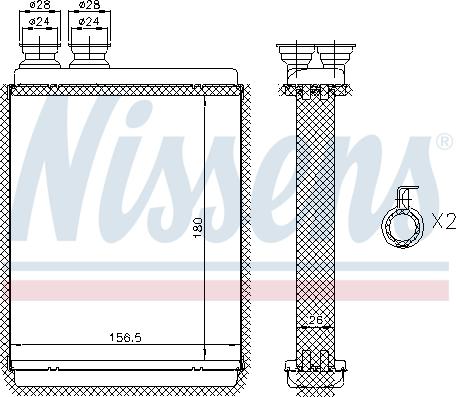 Nissens 72986 - Schimbator caldura, incalzire habitaclu parts5.com