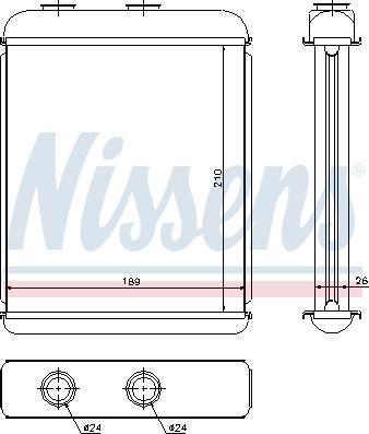 Nissens 72662 - Heat Exchanger, interior heating www.parts5.com