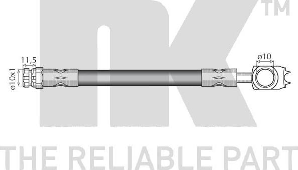 NK 854313 - Ελαστικός σωλήνας φρένων www.parts5.com