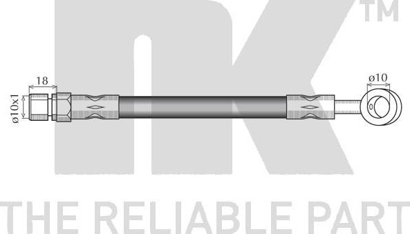 NK 855008 - Brake Hose www.parts5.com