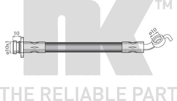 NK 855230 - Brake Hose www.parts5.com