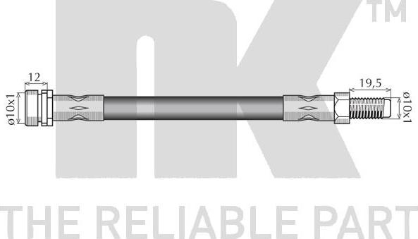 NK 8525124 - Tubo flexible de frenos www.parts5.com