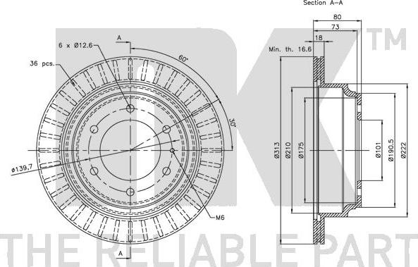 NK 203635 - Brake Disc www.parts5.com