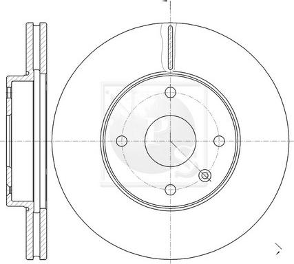 KRAFT AUTOMOTIVE 6048368 - Brake Disc www.parts5.com