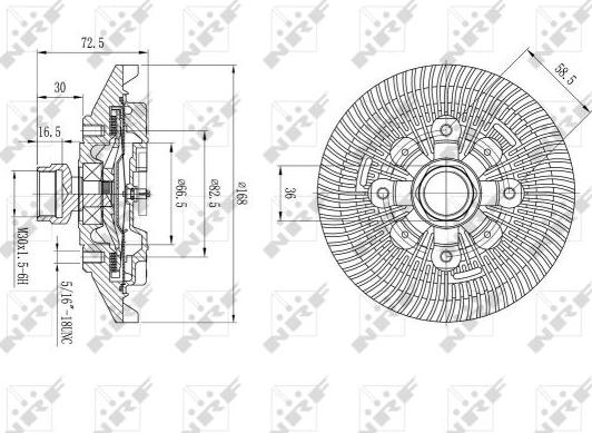 NRF 49577 - Clutch, radiator fan www.parts5.com