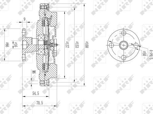 NRF 49630 - Kvačilo, ventilator hladnjaka www.parts5.com