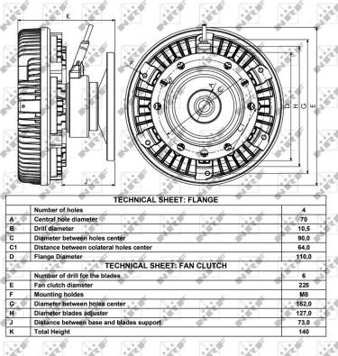 NRF 49004 - Embrague, ventilador del radiador www.parts5.com