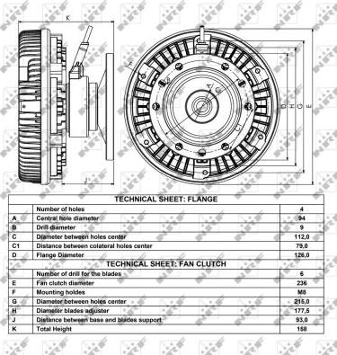 NRF 49008 - Clutch, radiator fan www.parts5.com