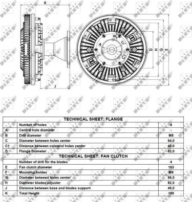 NRF 49121 - Debriyaj, radyatör fanı www.parts5.com