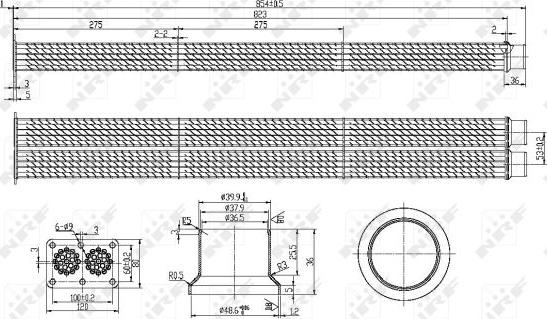 NRF 48101 - Cooler, exhaust gas recirculation www.parts5.com