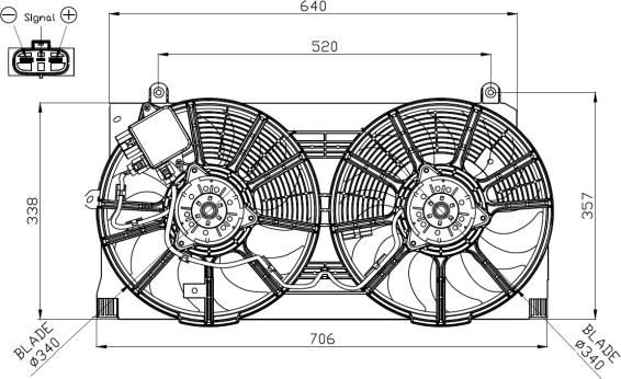 NRF 47943 - Ventilador, refrigeración del motor www.parts5.com