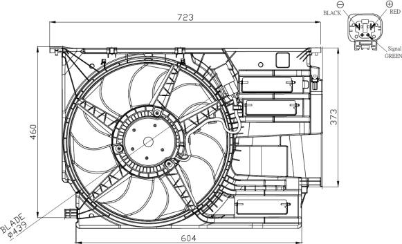 NRF 47954 - Ventilador, refrigeración del motor www.parts5.com