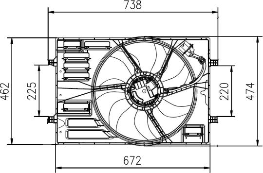 NRF 47950 - Větrák, chlazení motoru www.parts5.com