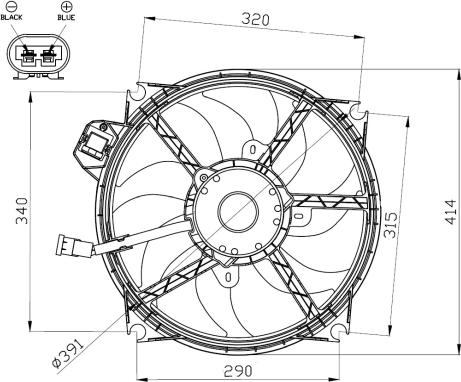 NRF 47965 - Fan, motor soğutması www.parts5.com