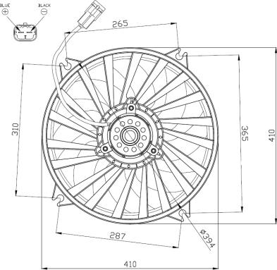 NRF 47962 - Fan, radiator www.parts5.com