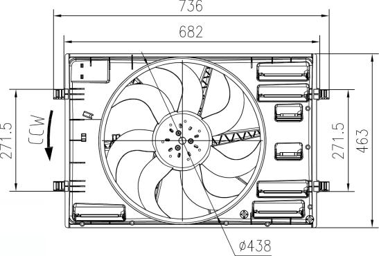 NRF 47916 - Βεντιλατέρ, ψύξη κινητήρα www.parts5.com