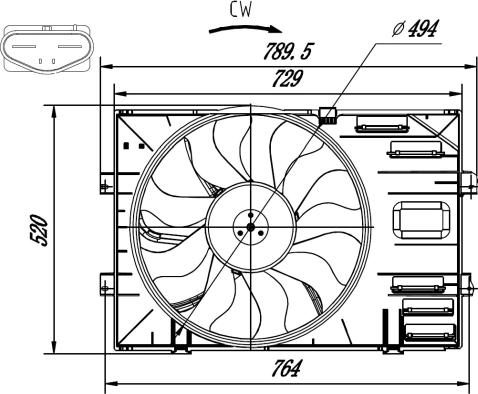 NRF 47918 - Ventilador, refrigeración del motor www.parts5.com