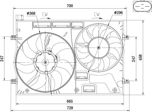 NRF 47928 - Ventilator, hlađenje motora www.parts5.com