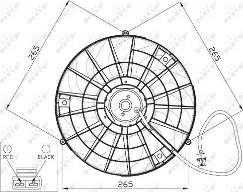 NRF 47483 - Větrák, chlazení motoru www.parts5.com