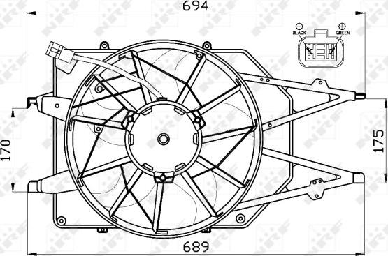 NRF 47475 - Ventilaator,mootorijahutus www.parts5.com