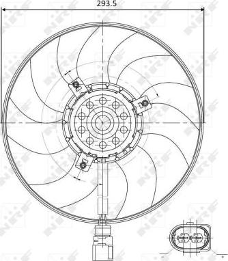 NRF 47395 - Fan, motor soğutması www.parts5.com