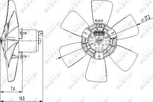 NRF 47390 - Ventilátor, motorhűtés www.parts5.com