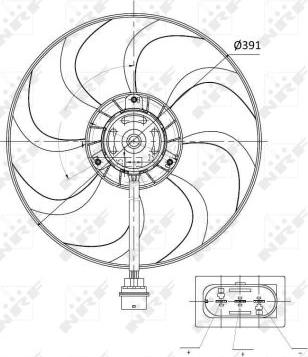 NRF 47375 - Lüfter, Motorkühlung www.parts5.com