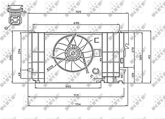 NRF 47740 - Вентилятор, охлаждение двигателя www.parts5.com