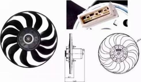 NRF 47700 - Fan, radiator parts5.com