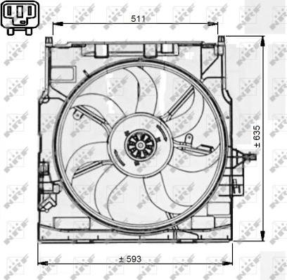 NRF 47733 - Вентилятор, охлаждение двигателя www.parts5.com