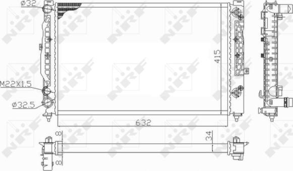 NRF 59101 - Radiator, racire motor www.parts5.com