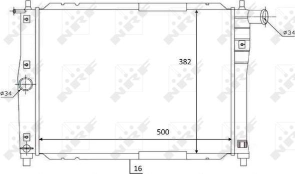 NRF 59122 - Radiator, engine cooling www.parts5.com