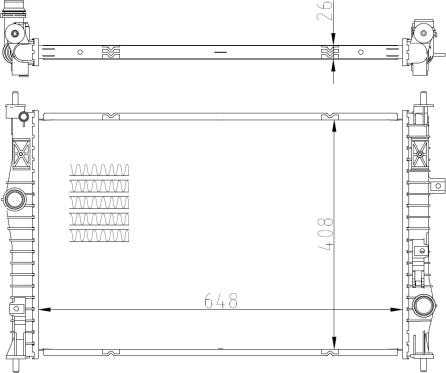 NRF 59355 - Radiator, engine cooling parts5.com