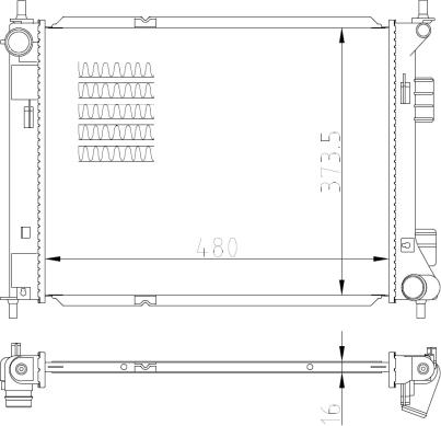 NRF 59315 - Chłodnica, układ chłodzenia silnika www.parts5.com