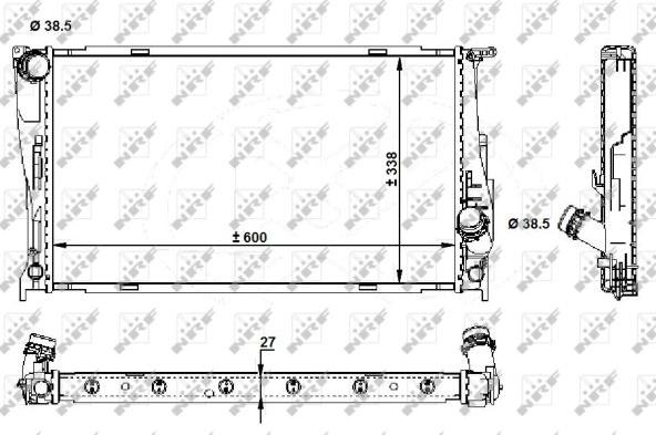 NRF 59210 - Radiador, refrigeración del motor www.parts5.com