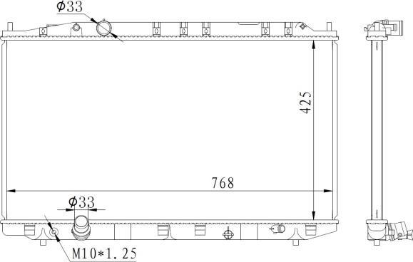 NRF 59225 - Radiateur, refroidissement du moteur www.parts5.com