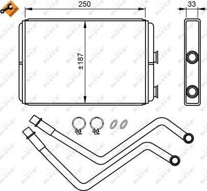 NRF 54211 - Izmenjivač toplote, grejanje unutrašnjeg prostora www.parts5.com