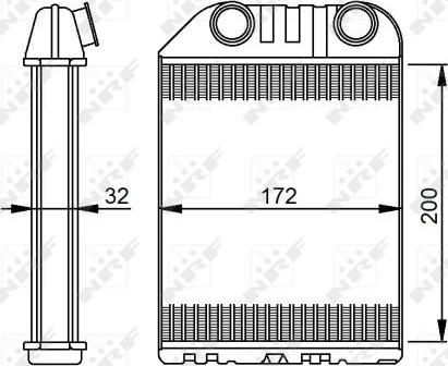 NRF 54287 - Heat Exchanger, interior heating www.parts5.com