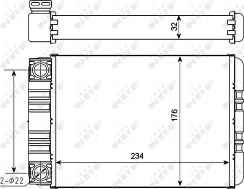 NRF 54274 - Топлообменник, отопление на вътрешното пространство www.parts5.com