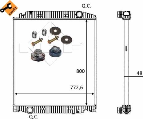 NRF 559567 - Ψυγείο, ψύξη κινητήρα www.parts5.com