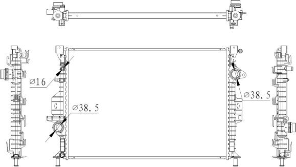 NRF 550006 - Hladilnik, hlajenje motorja www.parts5.com