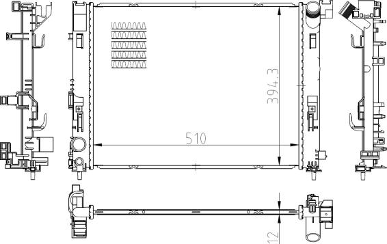 NRF 550038 - Radiador, refrigeración del motor www.parts5.com