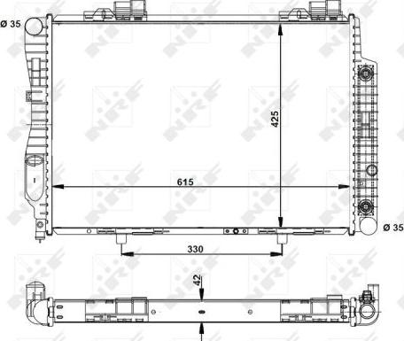 NRF 55345 - Hladnjak, hlađenje motora www.parts5.com